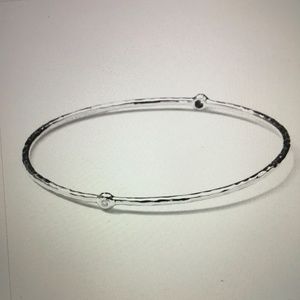 Ippolita Silver & Diamond Lollipop Bangle Bracelet (2-Station Diamond Bracelet)